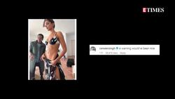 Deepika Padukone flaunts her toned midriff in a bikini with sarong, husband Ranveer Singh writes 'warning would’ve been News Clip