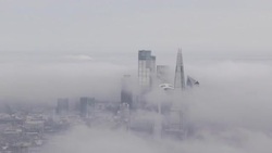 Cloudy London Aerials News Clip