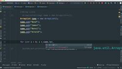 Comprehensive Android Developer Bootcamp - Looping Through ArrayLists Instructional Video