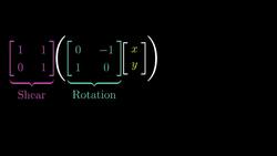 Matrix multiplication as composition: Essence of Linear Algebra - Part 4 of 15 Instructional Video