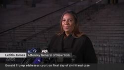 Donald Trump gives 6-minute tirade at fraud trial conclusion News Clip