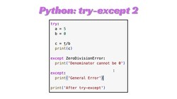 Python Lesson 40 : try-except 2 Instructional Video