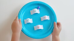 DIY Number Game with Paper Plates Instructional Video