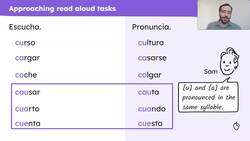 Hacer planes: read aloud and translation Instructional Video