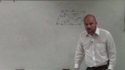 Using the properties of parallelograms to solve for the missing diagonals Instructional Video