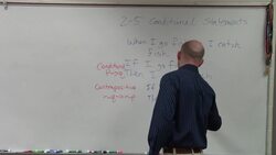 Determining that conditional and contrapositive are logically equivalent statements Instructional Video