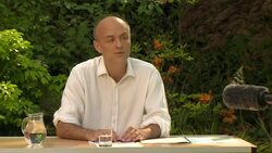 Dominic Cummings answers question from media after giving statement News Clip