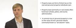Taxes on Real and Personal Property Instructional Video