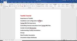 Selenium WebDriver with Java - Basics to Advanced and Frameworks - Why TestNG and its Advantages Instructional Video