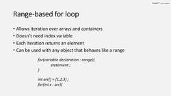 Complete Modern C++ - Range-Based For Loop - I (C++11) Instructional Video
