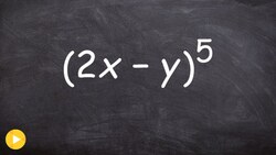 How to expand a binomial with coefficients Instructional Video