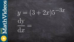 How to find the derivative with exponential functions base 5 Instructional Video