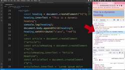 Creating HTML Elements Dynamically Instructional Video