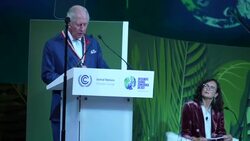 Prince Charles gives speech at COP26 about deforestation News Clip