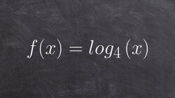 Graphing a basic logarithmic graph and determine the x intercept Instructional Video
