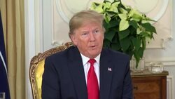 Stoltenberg and Trump hold press conference before NATO Summit News Clip