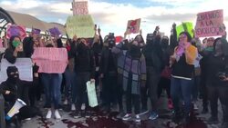 CLEAN : Activists protest in Mexico's Ciudad Juarez against femicides News Clip
