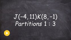 How to partition a line at a point P into a ration of 1:3 Instructional Video