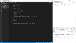 Block Scope With let & const Instructional Video