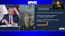 NYC Seeks to Offer Free Vaccines to Tourists, Mayor Says News Clip