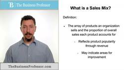 Sales Mix Instructional Video