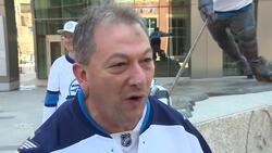 Whiteout party takes over downtown Winnipeg as puck drops on playoffs News Clip