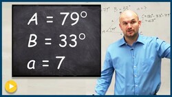 Find the missing measure of a triangle given AAS Law of Sines Instructional Video