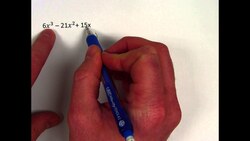 Factoring Polynomials with the Box Method 4 (GCF first) Instructional Video