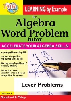 Algebra Word Problem Lever Problems Instructional Video