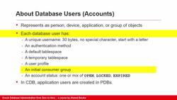 Oracle Database Administration from Zero to Hero - Managing Database Users (Part 1 of 2) Instructional Video