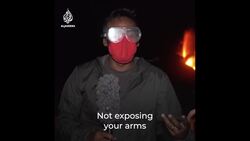 Toxic gas concerns as lava from La Palma volcano flows into the sea News Clip