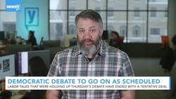 Democratic Debate To Go On As Scheduled Thursday News Clip