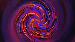 Many bright spiral particles lines, computer generated modern abstract background Stock Footage
