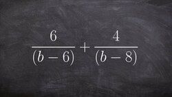 Simplify by adding two rational terms Instructional Video