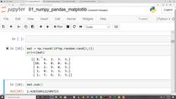 Data Science and Machine Learning (Theory and Projects) A to Z - Python for Data Science: NumPy Pandas and Matplotlib (Part 3) Instructional Video