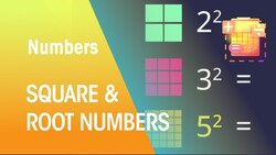 What Are Square & Root Numbers | Numbers | Maths Instructional Video