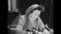 Lady Learns the Future, 1950s Stock Footage