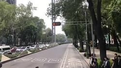 Mexico City Paseo de la Reforma Avenue, time-lapse Stock Footage