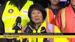 Gardiner Expressway construction 4 months ahead of schedule, officials say News Clip
