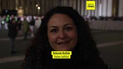 ReactionS in St. Peter's Square to black smoke on first day of Conclave to elect new pope News Clip