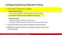 Oracle Database Administration from Zero to Hero - Configuring RMAN Persistent Settings (Part 1 of 2) Instructional Video