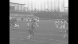 College sorority members at University of British Columbia play football game in Vancouver News Clip