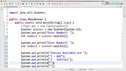 Learn Java from Scratch - A Beginner's Guide - Step 05 - If Else Problem - How to Get Number 2 and Choice from User? Instructional Video