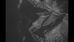 During Korean War, US Navy warplanes from aircraft carrier "Oriskany" strafing and firing rockets at targets in South Korea News Clip