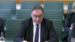 Andrew Bailey Says UK Economy Showing 'Signs Of An Upturn' News Clip