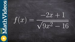 Evaluate the limit at infinity with square root Instructional Video