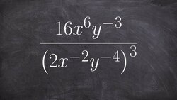How to easily simplify an expression by applying multiple rule of exponents Instructional Video