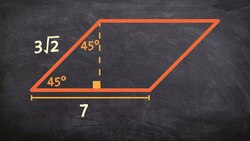 How to use special right triangles to determine the area of a parallelogram Instructional Video
