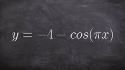 Graphing Cosine with a Horizontal Shift and Multiple Transformations Instructional Video