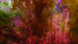 Abstract Colorful Color Spreading in Water Stock Footage